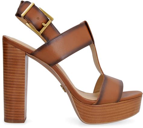 michael michael kors becker burnished leather platform sandal|MICHAEL Michael Kors Becker Leather Platform Sandals on .